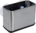 Kitchen Details Cup Sponge Holder/Basket, Space-Saving, Perfect for Kitchen or Bathroom, Sleek, in Stainless Steel Suction Sink Caddy (4192-SS)