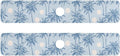 Kitchen Sink Splash Guard 2 PCS 30 Inch Sink Faucet Mat Splash Guard for Bathroom Countertop Water Absorbent Foldable Cuttable Soft Washable Light Blue Palm Trees and Sun