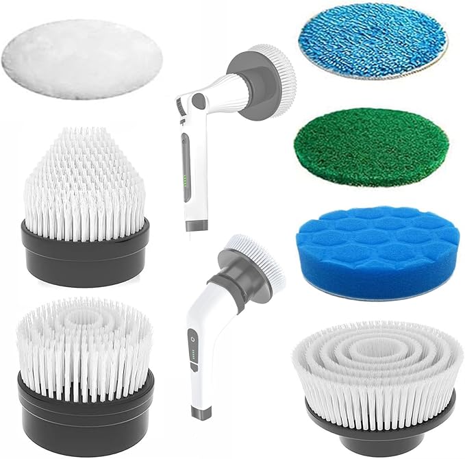 MGLSDeet Bathroom Scrubber 7Pcs Replacement Brush Heads Kit, for ANS8050/8052