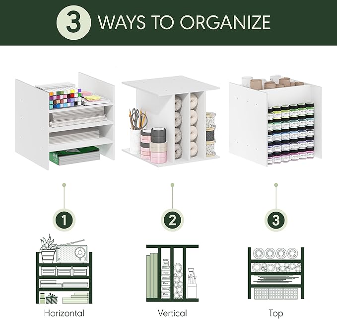 Furinno Cubicle Cube Insert, 3-Shelf Cube Organizer, Fits into Furinno Extra Thick Cubes, for Organizers and Storage, Black Dark Oak (Does not fit IKEA Kallax Shelving)