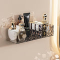 Lae Nuvole Wall Mounted Bathroom Caddy Organizer, Adhesive Shower Shelf for Inside Shower Caddy Plastic Bathroom Organizers and Storage for Wall, Bath, Makeup, Home Decor, No Drilling (Black)