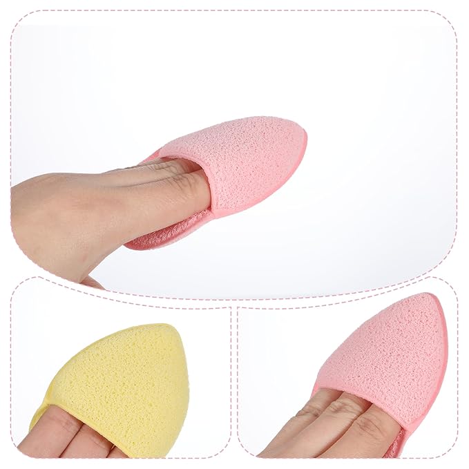12 Pack Colorful Exfoliating Facial Sponges Face Cleansing Puff Facial Sponges Set Reusable Makeup Remover Exfoliating Pads for Washing Face Daily Cleansing