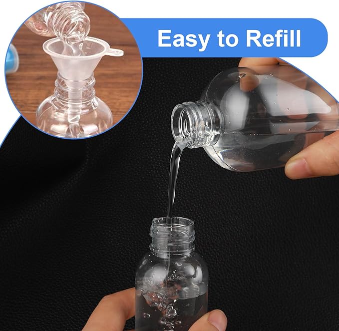 8Pcs Small Spray Bottles, No Leak And Clog Mister Spray Bottle, 3.5oz/100ml Empty Refillable Containers Reusable Liquid Container for Essential Oils Water Squirt