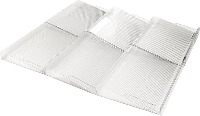 BaHoki Essentials 3 Tier Spice Rack- Kitchen Drawer Organizer - Clear Plastic Storage Rack for Kitchen Pantry - Perfect for Salt, Pepper, Spices and Seasonings