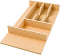 Rev-A-Shelf Natural Maple Right Size Utensil Insert Home Storage Kitchen Organizer 7 Compartment Drawer Accessory, 10-1/4" x 19-1/2, 4WCT-15SH-1