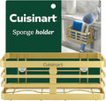 Cuisinart Sponge Holder for Kitchen Sink—Metal Sink Caddy with Triple Suction Cups, Kitchen Sink Organizer, Organization and Storage for Sponges, Brushes, Soap & Cleaning Accessories