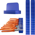 44 PCS Plier Organizer for Toolbox & Tool Drawer, Modular Desgin Plier Holders, Modular Toolbox Organizer System for Professional and DIY Mechanics, Include 20 Big Slot and 22 Small Slot, Blue