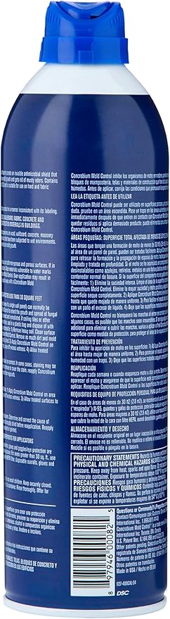 Concrobium Mold Control Aerosol, 14.1 oz – Eliminates & Prevents Mold – EPA Registered, Bleach-Free, Odorless, VOC-Free – For Indoor & Outdoor Surfaces, Mid-Sized Jobs, and Hard-to-Reach Areas