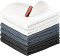Nialnant 6 Pack Kitchen Towels, 100% Cotton Dish Cloth for Washing Dishes, Absorbent Quick Drying Dish Rags, Multipurpose Cleaning Rags-12x12 Inches