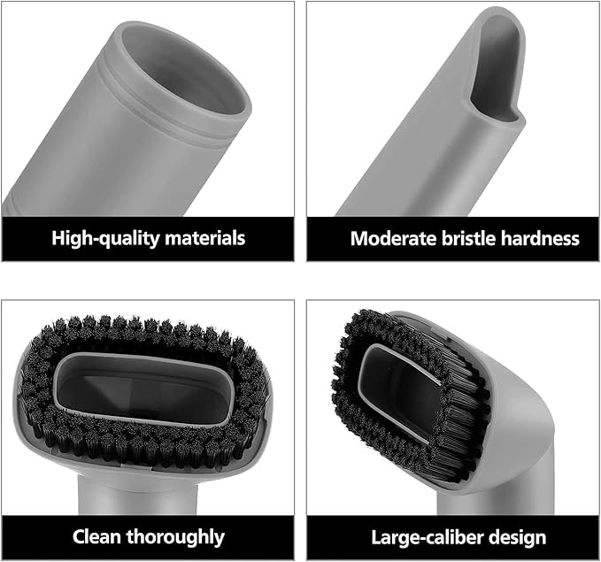 Crevice Tool and Dust Brush Upholstery Tool Compatible with Shark Navigator Lift-Away Vacuum Cleaner Models NV350, NV351, NV352, NV355, NV356E, NV357, NV360, NV370, UV440, Compare to Part No.112FFJ
