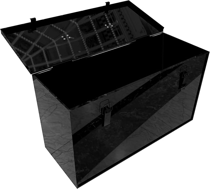 Fire Beauty Fireside Ash Carrier,Metal Ash Storage Box,3 Gallon Ash Tidy Container with Lid,Ash Pail,Fireplace Ash Bucket Bin for Fireplace, Fire Pits, Wood Burning Stoves, Grill, Outdoor
