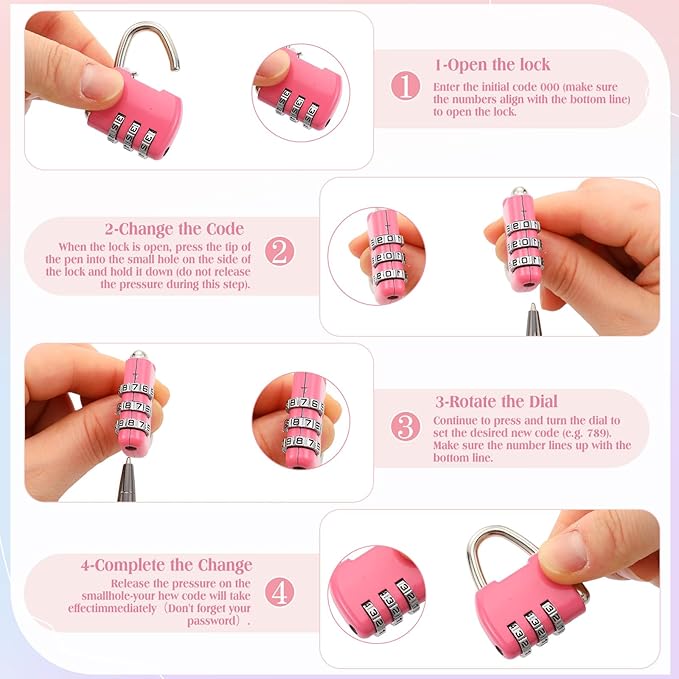 Eccliy Adult Game Toy Storage Organizer Case for Women and Men 14.6 x 10.2 x 4.3 Inches Lock Box Toy Travel Bag Locking Game Storage Box Travel Bag(Pink)