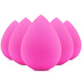 BEAKEY 5 Pcs Makeup Sponges, Latex-Free Beauty Sponge for Flawless Liquid, Cream, and Powder Application, Rose Pink Sponges