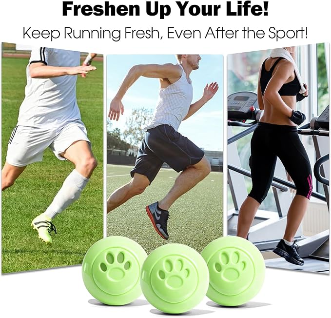 SCENTORINI Shoe Deodorizer Balls, 8 Pack Jasmine Scent Sneaker Deodorizer Balls, Odor Eliminator for Smell Shoes Boots, Long Lasting Shoe Freshener for Gym Bags, Drawers and Small Spaces