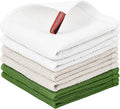 Nialnant 100% Cotton Kitchen Dish Towels,Waffle Weave Dish Cloths for Washing Dishes,Soft Absorbent Dish Rags,Quick Drying Cleaning Rags-12x12 in, 6 Pack
