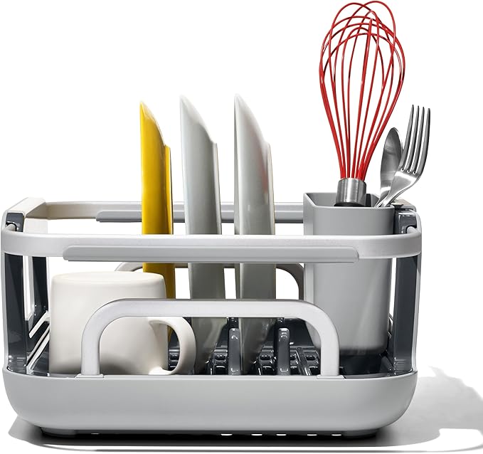 OXO Good Grips Extendable Over-The-Sink Aluminum Drying Dish Rack