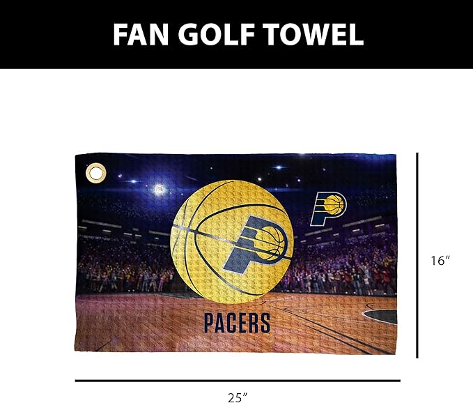 Northwest NBA Golf Towel – Official Licensed Microfiber Waffle Fabric, Absorbent 16x25 in Club Cleaning Accessory