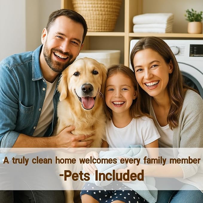 flowcheer Washing Machine Cleaner for Pet Hair & Odor Deep Cleaning Tablets for Washer Drum & Tub – Breaks Down Odor-Causing Buildup, Loosens Pet Hair Residue – 24 Tablets, 1 Year Supply
