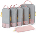 BAGSMART 6 Set /4 Set/2 Set Compression Packing Cubes for Travel, Lightweight Luggage Organizer Bags, Durable Space Saver Bags Travel Essentials