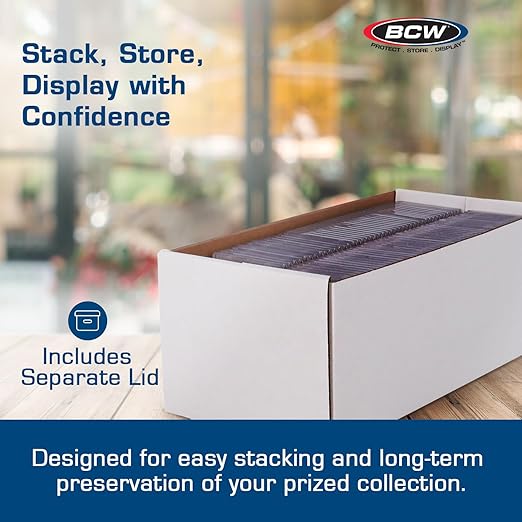 BCW 1ct Graded Shoe Box - Card Storage Holds 300 Toploaders & 100 Graded Cards