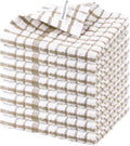 Nialnant 8 Pack Dish Cloths,100% Cotton Soft Absorbent Cleaning Rags,Quick Drying Dish Towels for Kitchen,Washing Dishes-Little Yellow Plaid,12 x 12 in