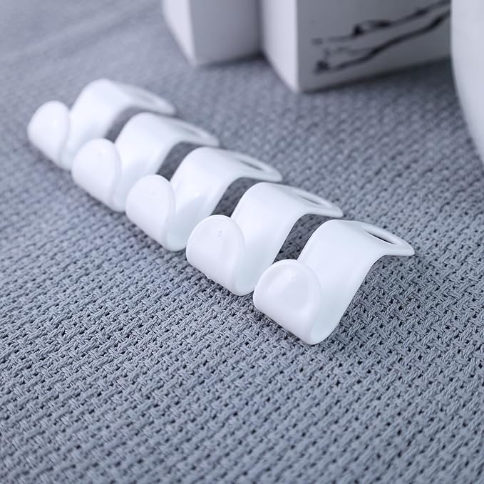 MCPINKY 50PCS Hanger Hooks, Hanger Connector Hooks Closet Space Savers for Hanging Clothes, White