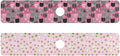 Watercolor Pink Cat Faces Paw Print Sakura Hearts Kitchen Sink Splash Guard Sink Faucet Mat Faucet Handle Drip Catcher Drain Mats for Kitchen Bathroom Countertop Absorb
