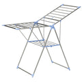 Household Essentials Collapsible Adjustable Gullwing Metal Clothes Drying Rack, Grey