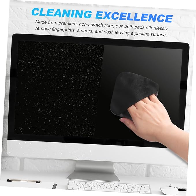 2pcs Electronics Cleaning Cloths Microfiber Pads for Laptop Phone Car and Screen Cleaning Scratch Washable