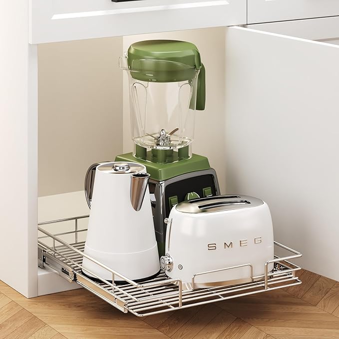 MODCART Pull Out Cabinet Organizer 22½" W x 21½" D, Heavy Duty Cabinet Pull Out Shelves, Slide Out Drawers Organization for Kitchen Cabinets Bathroom