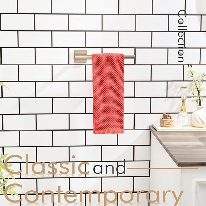 KOKOSIRI Bathroom Towel Bar Hand Towel Holders Wall Mount Toilet Kitchen Cabinet Paper Holder Stainless Steel Bath Hardware Champagne Bronze, B3008CPG