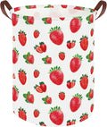 Strawberry hamper,Baby Laundry Hamper kids laundry Basket,Waterproof foldable kids laundry basket,Toy Storage Bin,Strawberry Room Decor,Gift Baskets(Strawberries)