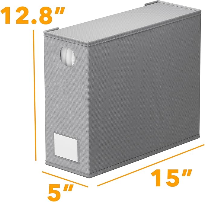 SpaceAid 2 Pack Bed Sheet Organizers and Storage, Foldable Sheet Organizer for Linen Closet, Sheets Set Folder Keeper with Window XL (Queen & King Size) Organizing Bedding Container, Gray