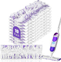 10 Pack Disposable Mopping Pads Refills for Swiffer PowerMop Multi-Surface & Wood Mops, Spray Clean Pads Replacement for Floor Cleaning（Purple Without Handle）