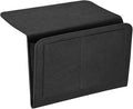 PATIKIL 13in Bedside Caddy, Bed Caddy Bedside Organizer Hanging 5 Pocket Soft Felt Bed Pockets Bedside Storage Organizer Remote Control Holder for Bedroom Phones Glasses, Black