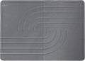 Water Stone Bath Mat, Quick-Dry Bathroom Rug, Gray Standard Size (27.5" x 19.6"), Eco-Friendly, Non-Slip, Absorbent, Modern Design for Safe & Clean Bathroom Floor