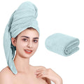 Microfiber Hair Towel Quick Dry Hair Towel Hair Drying Towels Suitable for All Kinds of Hair Ultra Absorbent Long and Thick Hair 24X48inch Blue (1pcs)