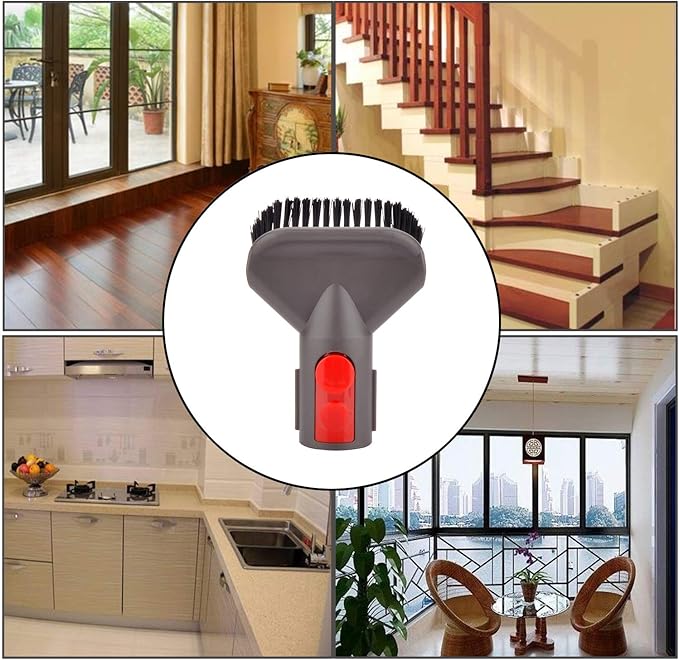 Stubborn Dirt Tool Attachments Compatible with Dyson Gen5 V15 V12 V11 V10 V9 V8 V7 Vacuum Cleaner Hard Bristle Accessories Tool Replacement Parts