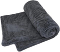 1200GSM Microfiber Car Drying Towel, Double-Twist Loop, Ultra-Absorbent, Quick-Dry, Lint- & Streak-Free, Scratch-Safe, for Car Wash & Detailing (1 Pack) (Dark Grey, 16" x 24")