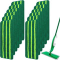 Mop Head Replacement for Libman Freedom Spray Mop - Washable Reusable Wet & Dry Cleaning - Microfiber Spray Mop Pads Refill for Multi-Surface Floor -12 Pack (Green）