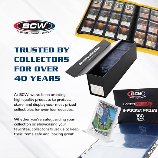 BCW 1ct Graded Shoe Box - Card Storage Holds 300 Toploaders & 100 Graded Cards