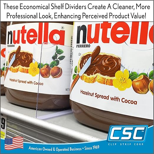 3" x 15-9/16" Shelf Divider, SD-3016, Pack of 50 | Clip Strip Corp