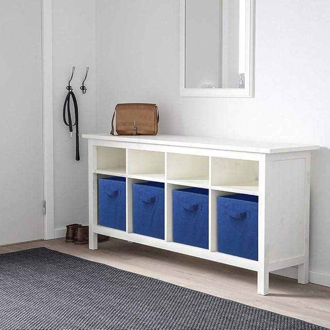 ShellKingdom Storage Bins, Foldable Fabric Storage Cubes and Cloth Organizer Drawer for Closet and Toys, 6 Pack (Dark Blue)