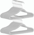 GoodtoU Baby Hangers Velvet 20 Pack Kids Non Slip Hangers Childrens Hanger for Kids Grey