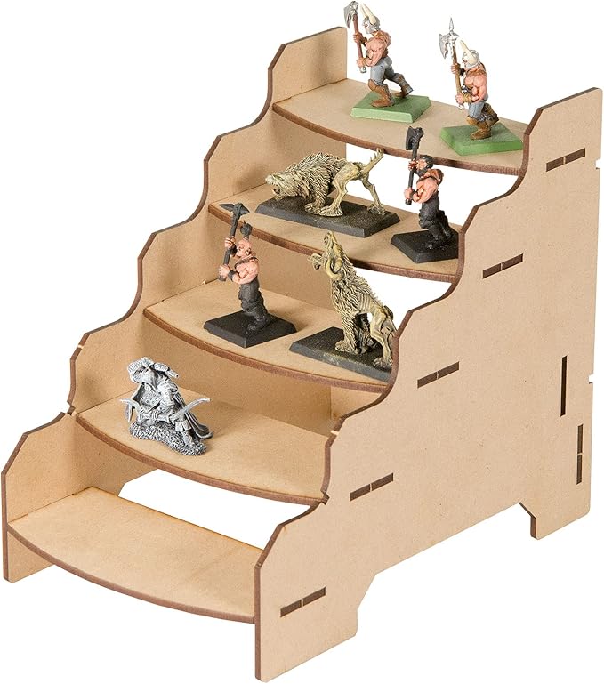 The Broken Token Modular Paint Rack - Half Shelf Organizer for Paint Bottles, Pots, Miniatures, Arts & Crafts Supplies - Customizable Extended Storage for Your Pieces, with Easy Organization & Access