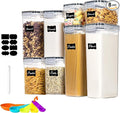 stusgo 8 Pack Airtight Food Storage Containers with Lids, BPA Free Clear Pantry Storage Container for Kitchen Food Pantry Organizers and Storage, Plastic Pantry Organiser for Cereal,Flour and Sugar
