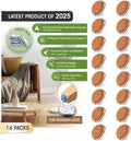 Chair Leg Floor Protectors Furniture Sliders Curved Felt Material Furniture Pads Nail-on Chair Sliders (Set of 16) 25mm, Move Your Furniture Easily & Safety