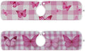 Sink Faucet Absorbing Mat Kitchen Sink Splash Guard Splash Faucet Drip Catcher for Bar RV Bathroom 2PCS 23.6x5.5in Checkered Pink and White Butterflies