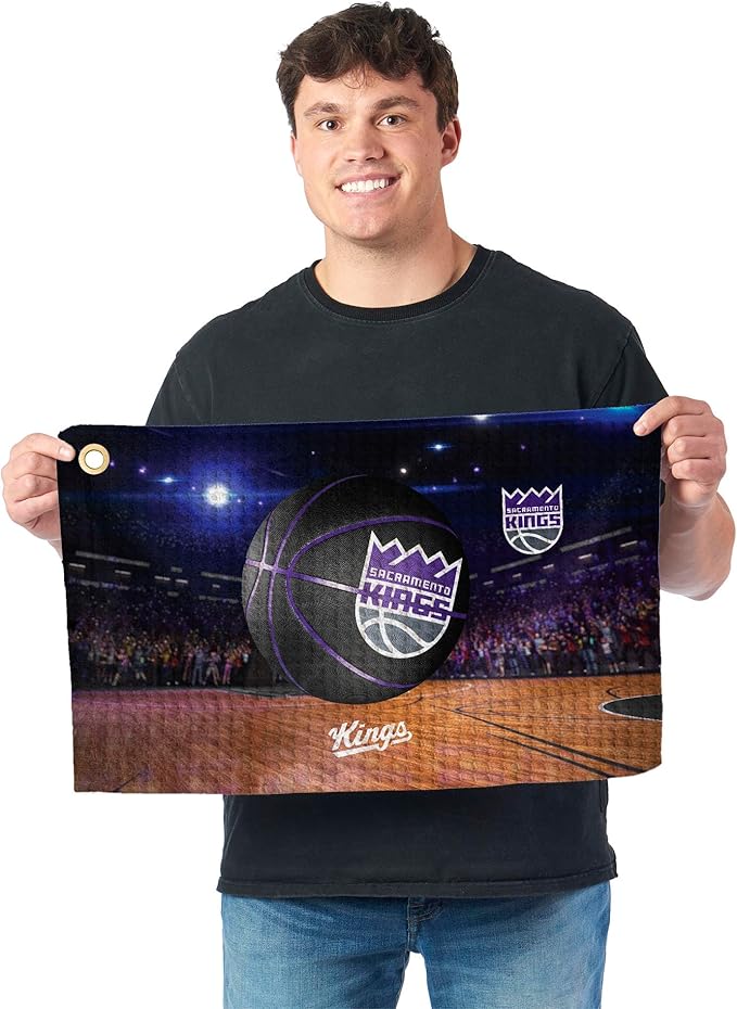 Northwest NBA Golf Towel – Official Licensed Microfiber Waffle Fabric, Absorbent 16x25 in Club Cleaning Accessory