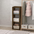 Furinno Cubic Closet Organizers and Storage, 3-Cube Closet Organizer, Open Shelf Closet Storage, Extra Thick Frame for Wardrobe, Bedroom, Living Room, Amber Pine